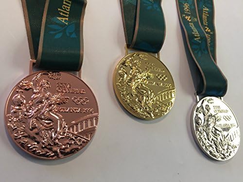 1996 Atlanta Summer Olympics Souvenir GOLD SILVER BRONZE medals SET RARE TEAM USA