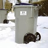Papa Prints Wheelie Bin Numbers Pack 4 150x100mm Waterproof Stickers view 8