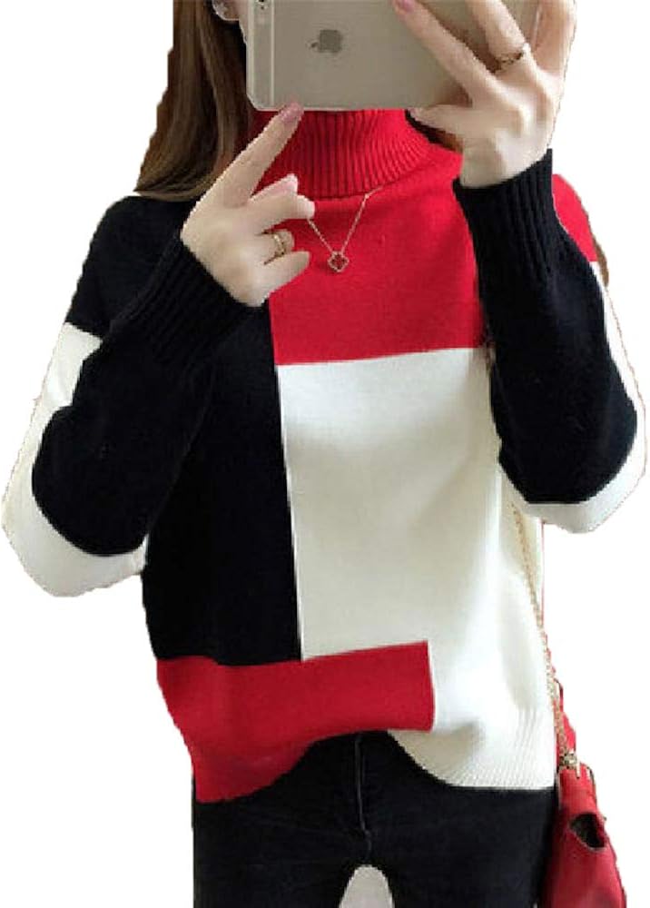 N P Patchwork Damen Pullover Pullover Pullover Herbst Lose O Ausschnitt 