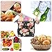 LOKASS Cooler Tote Insulated Box Water-Resistant Thermal Soft Leak Proof Liner Lunch Bags with Wide-Open for Women (P, Peony, Black Peony
