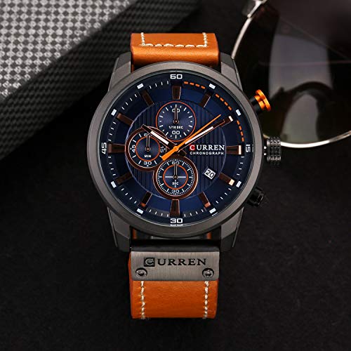 Dayllon Mens Watches Military Chronograph Large Face Designer Dress