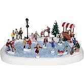 Lemax, Christmas Village with Skates Pond Clay with 4.5V Adapter (94048UK)