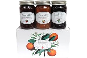 Sarabeth's 3 Jar Set, Peach Apricot, Strawberry Raspberry, and Mixed Berry, 18 oz each