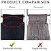 Fanspack Women's Canvas Hobo Handbags Simple Casual Top Handle Tote Bag Crossbody Shoulder Bag Shopping Work Bag (Black-Original Design)