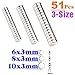 Permanent Round Magnets Disc D6mm D8mm D10mm 51PACK,Fridge,Refrigerator,Handcraft DIY,Office,Dry Erase Board,Whiteboard,Home,Scientific,Craft,Kitchen