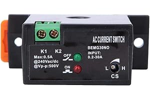 WALFRONT AC Current Sensing Switch Adjustable Current 0.2~30A Flameproof ABS Self Powered Sensing Switch Users Manual (Normally Open)