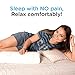 SOFTaCARE Knee Pillow – Premium Bolster Pillow with Bamboo Cover – Best Half Moon Support Pillow for Knees – Sleeping - Sciatica - Knee Pain Relief - Pregnancy. Relieves Your Pain – Just Rest!