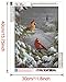 DIY 5D Diamond Painting by Numbers Kits, Cardinals Birds, Full Drill Rhinestones Paint with Diamonds Crystal Diamond Art (Birds)