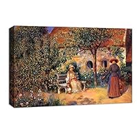 Canvas Wall Art Landscape at Beautiful by Pierre-Auguste Renoir Canvas Prints Home Artwork Decoration for Living Room,Bedroom - 12x18 inches