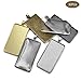 OBSEDE 15 Pieces Transparent Glass Cabochons with 15 pcs Stainless Steel Pendant Trays Clear Rectangle Dome Non-Calibrated 50mm25mm for Photo Craft Resin Jewelry Making