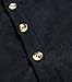 GARSEBO Beloved Men Henley Neck Long Sleeve Daily Look Linen Shirts (S, Black)