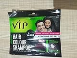 VIP NATURAL HAIR COLOUR SHAMPOO BLACK - 3 IN 1 SHAMPOO HAIR COLOUR CONDITIONER - 40ml