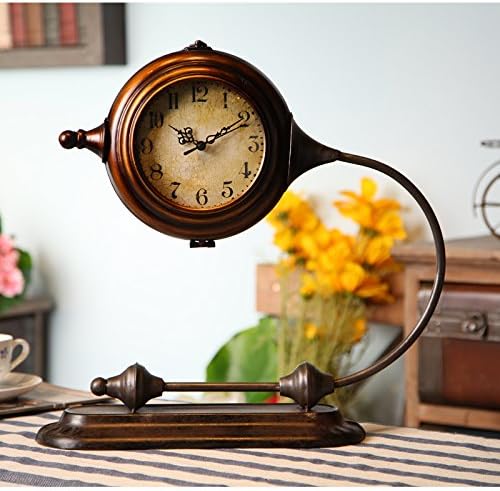 CHXDD Continental wall clock creative fashion iron birdcage clocks wall clock European-style living room wall clock Clocks