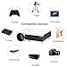 GYMAN Projector LCD Home Theater Projector Video Support 1080P with Free HDMI Cable 3000 lu