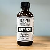 Dr. H. & Co. Dentist Formulated Refresh Mouthwash Ð All Natural Herbal and Holistic Mouth Rinse for Healthy Gums and Teeth (4 oz Glass Bottle)