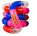 Tangle Jr. Brain Tools Textured Sensory Fidget Toy, 3 Pack, Green Yellow Black, Blue Orange Green, Red Pink Blue