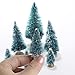 Factory Direct Craft Set of 32 Assorted Size Miniature Sisal Trees for Tabletop Decoration Holiday Displays and Christmas Decorations