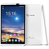 YUNTAB 8 inch Android Unlocked 4G Smartphone/Tablet, Support Dual SIM Cards, 2GB+16GB, Quad-core Processor, IPS Touch Screen, with Dual Camera,WiFi (White)