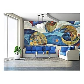 The Art of Abstraction - Removable Wall Mural | Self-Adhesive Large Wallpaper - 66x96 inches