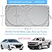 Windshield Sun Shade Easy-Select-Chart with Your Vehicle. Universal Hassle-Free Car Sun Shades Keep Your Vehicle Cool. UV Sun and Heat Reflector