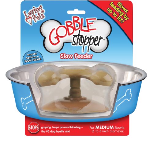 Loving Pets Gobble Stopper Slow Pet Feeding Supplies for Dogs, Medium