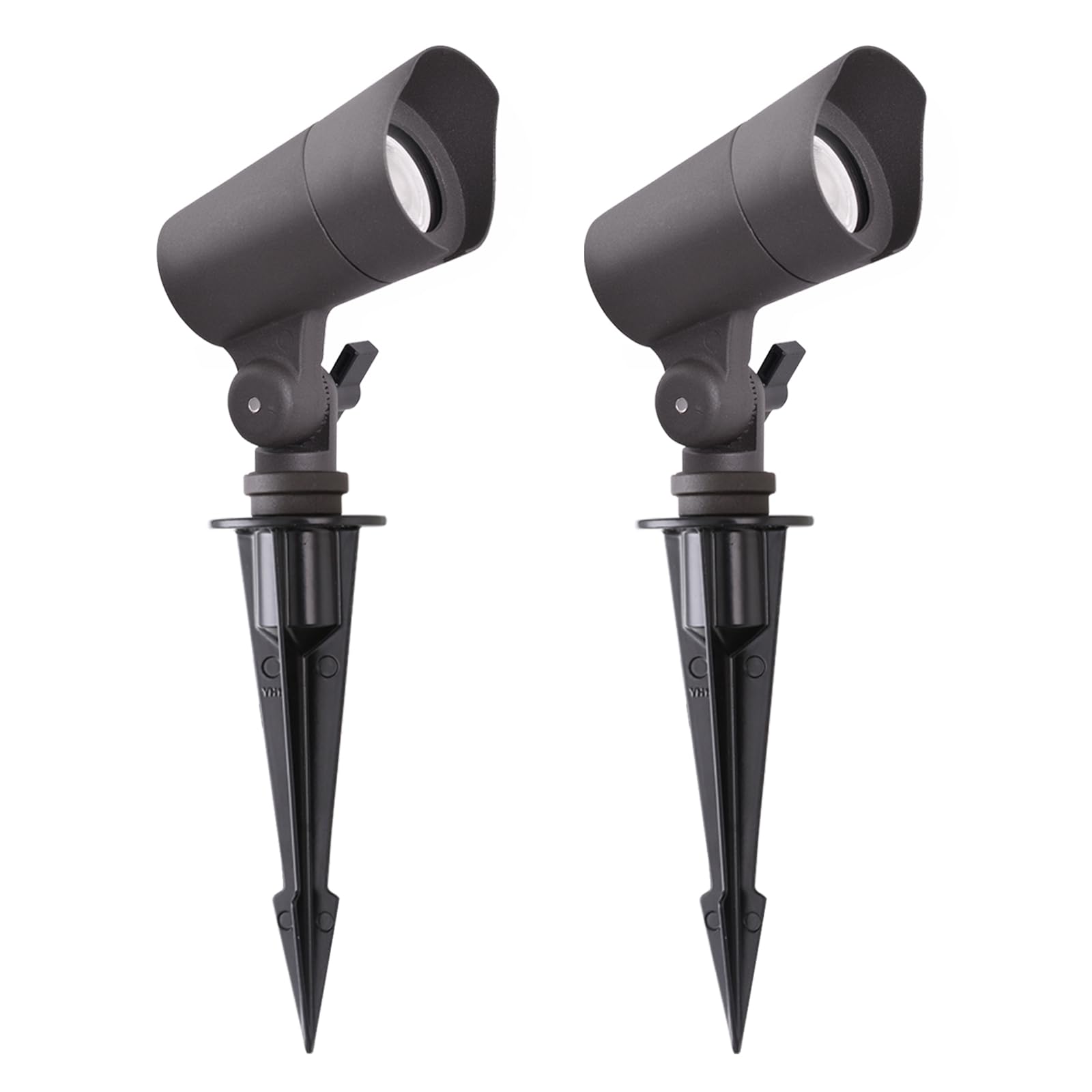 Photo 1 of E ENERGETIC LIGHTING LED Landscape Lights with Connectors, 12V Low Voltage, Warm White 3000k, 4W, 175LM, Outdoor Waterproof Garden Pathway Lights Wall Tree Flag Spotlights with Spike Stand, 2 Pack
