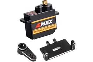 Gorilley ES08MAII Steering Servo with Servo Mount and Servo Arm for SCX24 1/24 RC Crawler Car Upgrades Parts Accessories,2