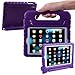 HDE Kids Case for iPad Mini 2 3 -Shock Proof Rugged Heavy Duty Impact Resistant Protective Cover Handle Stand for Apple iPad Mini 1 2 3 Retina (Purple)