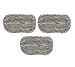 Deluxe Zebra Microfiber Replacement Steam Mop Pad Fits Bissell and Shark Lite and Easy (3 Pack)