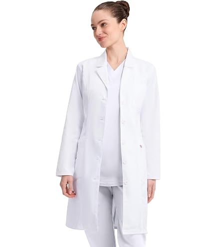 Men's White Lab Coats Doctor Workwear - Unisex Lab Coat Scrubs
