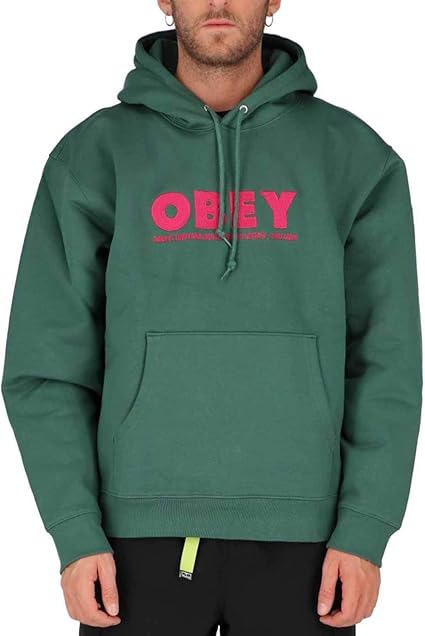 obey hoodie green