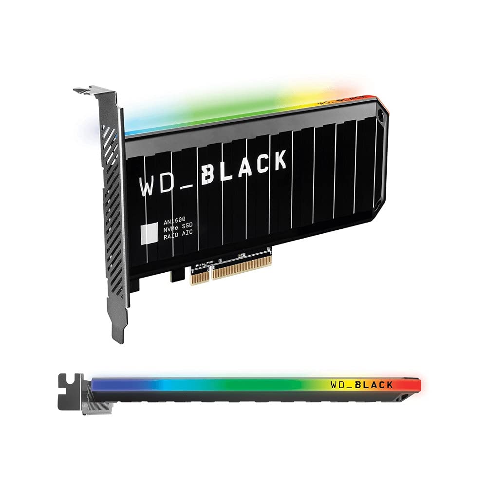 WD_BLACK AN1500 2TB NVMe SSD Add-In-Card, read speed up to 6500MB/s and write speed up to 4100MB/s