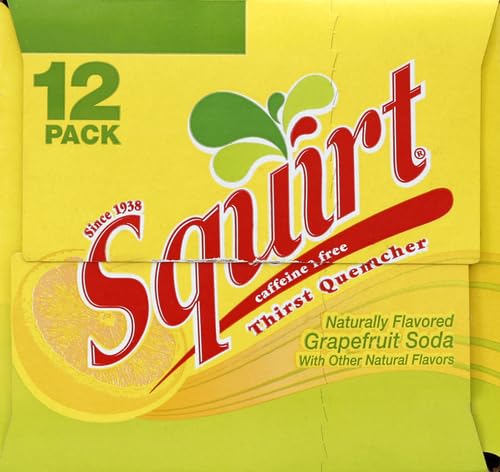 SQUIRT SODA, GRAPEFRUIT, 12 FL OZ CANS, 12 PACK