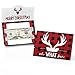 Big Dot of Happiness Prancing Plaid - Christmas and Holiday Buffalo Plaid Money and Gift Card Holders - Set of 8