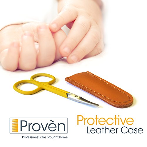 Premium-Quality-Baby-Nail-SCISSORS-by-iProvn-STAINLESS-RUBBER-COATED-Grips-CURVED-Model-SAFE-and-SIMPLE-Baby-scissors