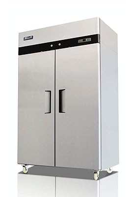 Migali C2-F 2-Door Reach-In Freezer with Stainless Steel Finish