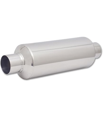 Resonador De Acero Inoxidable Vibrant 1141 - 2.5 Pulgadas Entrada/salida, Para Escape Personalizado