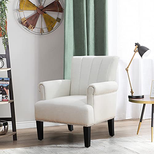 YOLENY Living Room Accent Chair with Armrests, Modern Accent Chair