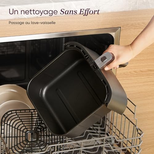 COSORI Air Fryer 6L TurboBlaze, 9-in-1 Oil-Free Fryer, 5-Speed DC Motor, Compact, 53dB Quiet, -64% Energy, Non-stick Dishwasher Basket, Up to 3-5 People, 30-230°C