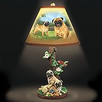 pug table lamp