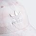 adidas Originals Women's Relaxed Fit Adjustable Strapback Cap, Dust Pink/White, One Size