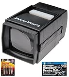 Pana-Vue 2 Illuminated Slide Viewer + AA Batteries + MicroFiber Cleaning Cloth