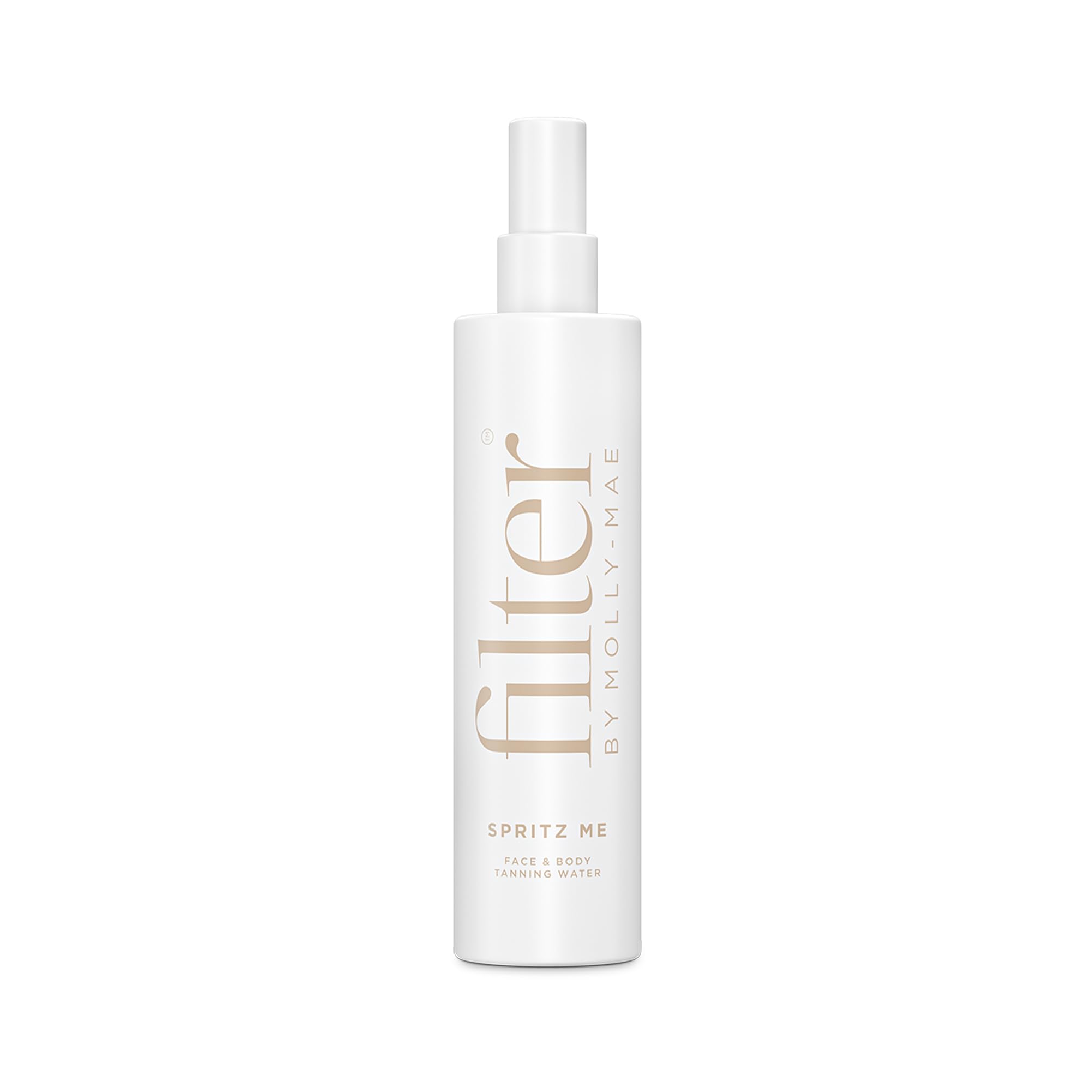 Filter by Molly-Mae Spritz Me Tanning Water | Moisturising Self Tan | Golden Streak Free Glow | Natural Looking Bronzed Fake Tan | Develops Fast | Long Lasting | Clear & Oil Free | 200ml