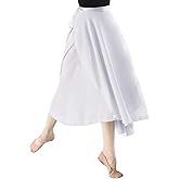 Lovdaswi Women Ballet Wrap Skirt Long Sheer Dance Skirts