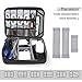 Electronics Organizer, Vivefox Double Layer Travel Bag Accessories Cable Organizer for Cords, USB Cable, SD Cards, Hard Drive, Power Bank, E-Book Kindle, iPad and More (Large, Black)