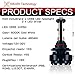 HIKARI LED Headlight Bulbs Conversion Kit -9012/HIR2,Top CREE XHP50 9600lm 6K Cool White,3 Yr Warranty