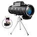Monocular Telescope, Pajuva High Power Monocular Scope Waterproof Monoculars with Phone Clip and Tripod for Cell Phone for Bird Watching (Black Upgrade)