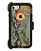 WallSkiN Turtle Series Cases for iPhone 7 / iPhone 8 (Only) Full Body Protection with Kickstand & Holster - Pinus (Tree Bough/Orange)