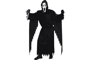 Fun World mens Scream Ghost Face Costume, Black, One Size
