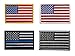Bundle 4 Pieces - Tactical Gear USA Flag Patch American Embroidered US United States of America Military Uniform Emblem Morale Patches